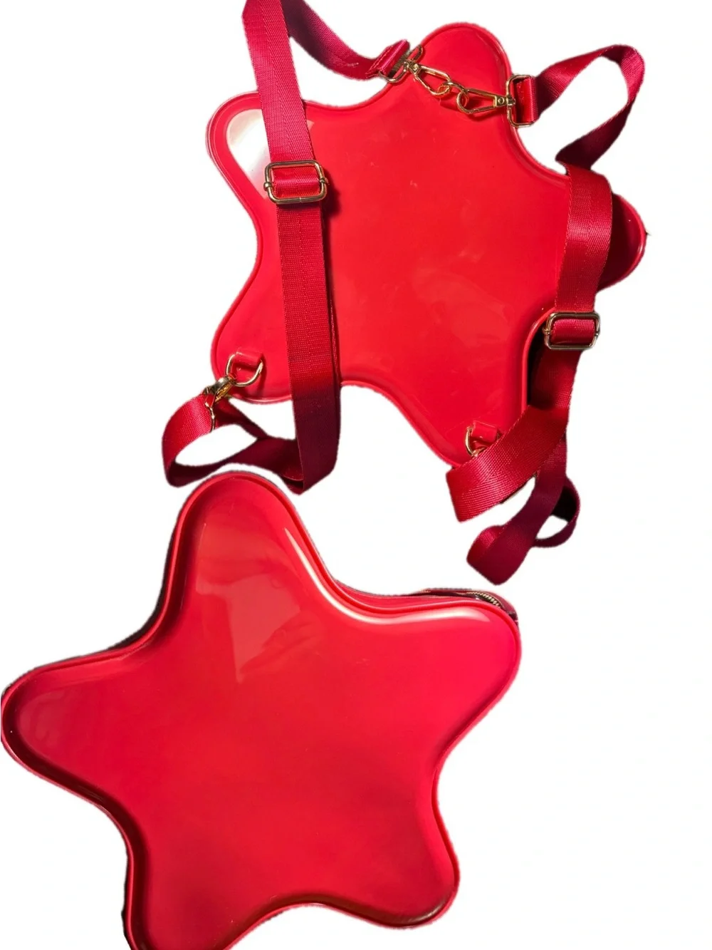 Hot Pink Star Shaped Backpack / Bag